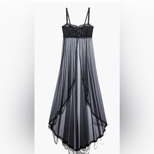 Savage Fenty-Romantic Corded Lace & Tulle Maxi Slip-Women's Size: Small-NEW!!